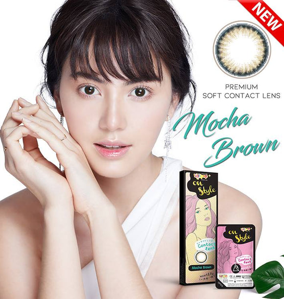 Lollipop Contact Lens On Style #Mocha Brown ชนิดรายเดือน