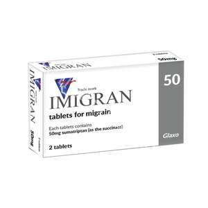 IMIGRAN tablets 50 กรัม (ยาแก้ปวดไมเกรน)
