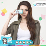 คอนแทคเลนส์ MAXIM รายเดือน กล่องฟ้า สีน้ำตาล (Cocoa) 0.0ถึง-9.00