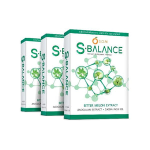 ผลิตภัณฑ์เสริมอาหาร SOM S.Balance 30 แคปซูล 3 กล่อง